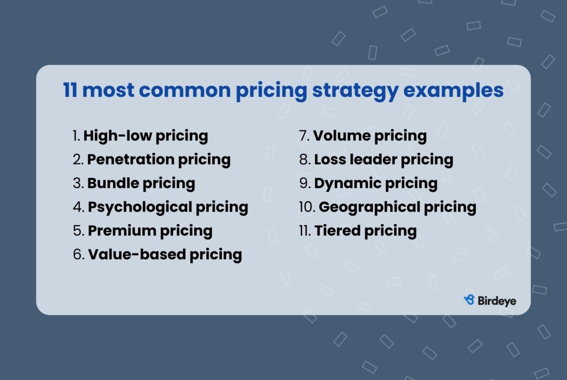 business plan pricing strategy example