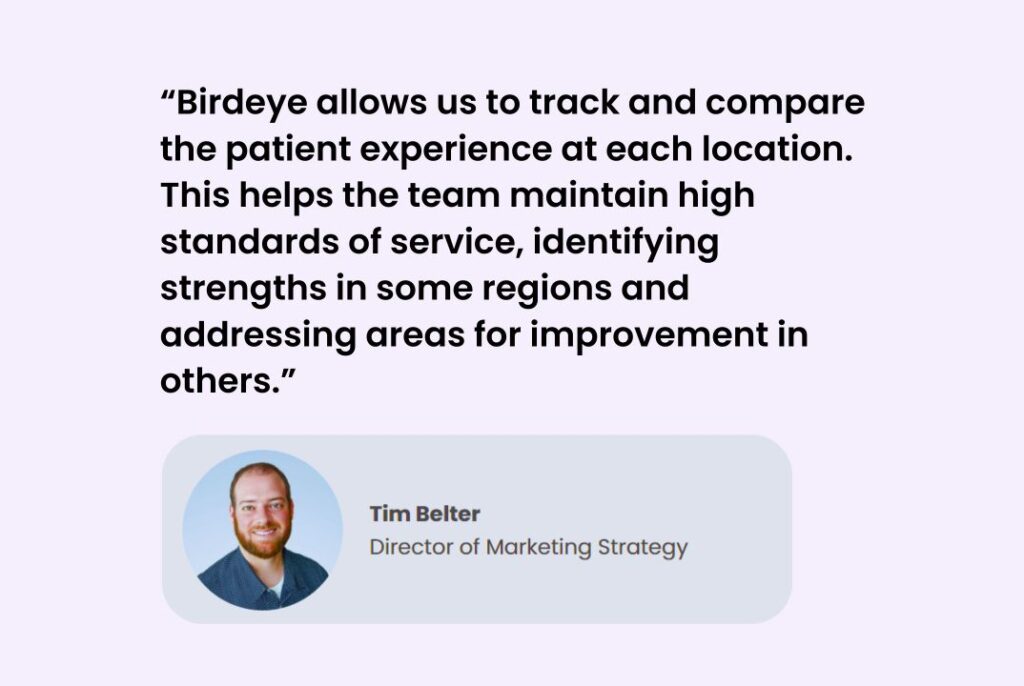 The Birdeye and D4C Dental case study testimonial