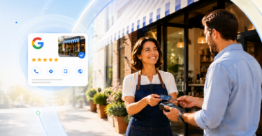 Google reviews helping a local business build customer trust and attract nearby customers through strong ratings and a visible Google Business Profile.