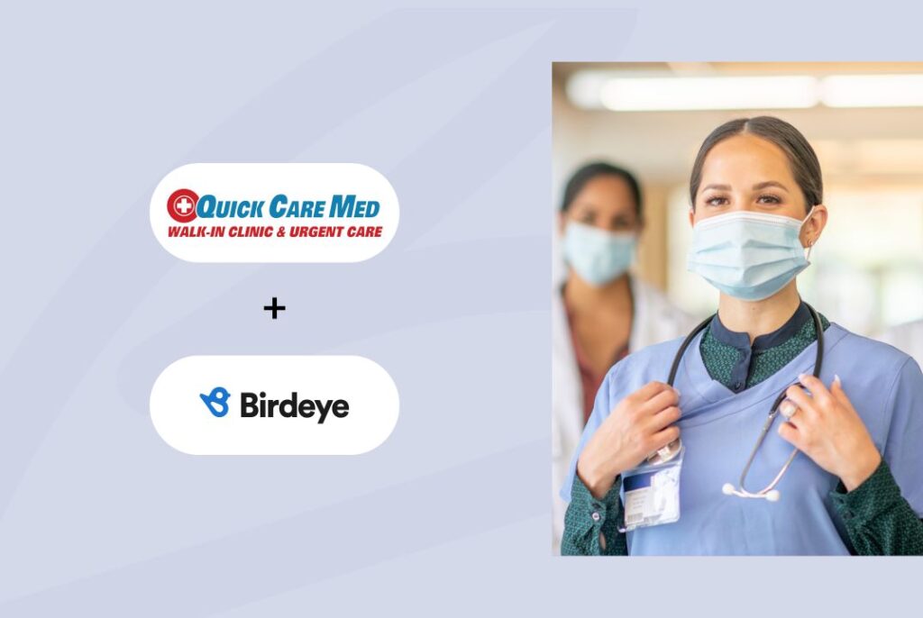 This image is the feature image of Birdeye and Quick Care Med case study 
