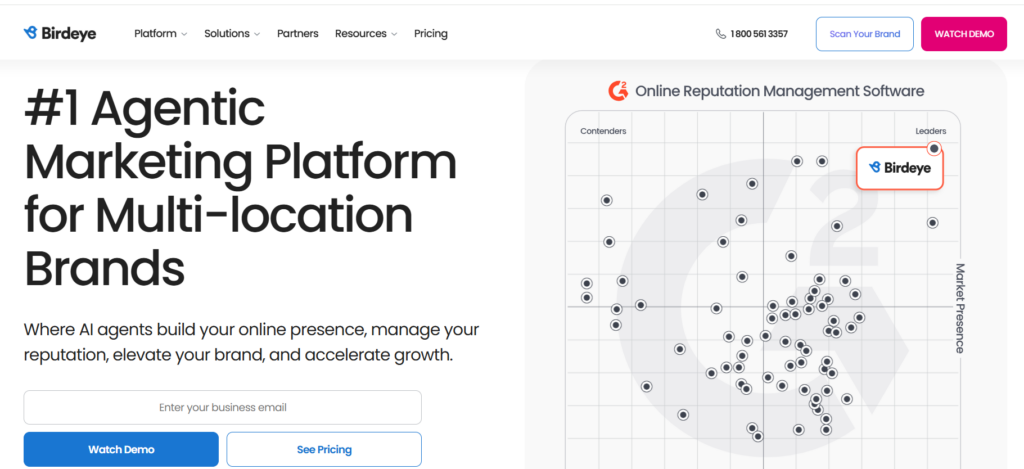 Birdeye-Agentic Marketing Platform for Multi-location Brands