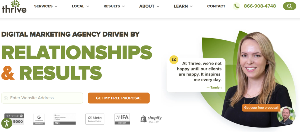 Thrive Agency-your full-time comprehensive digital marketing service
