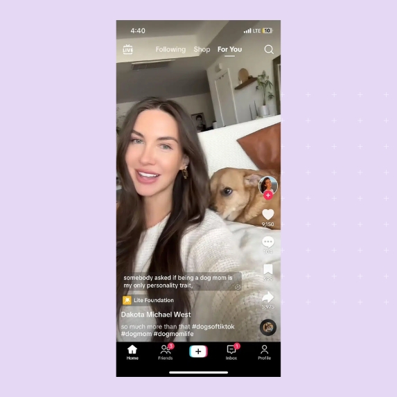 TikTok video optimization example