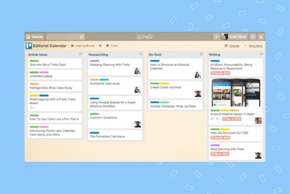 Example of how to use Trello as a content creation tool 