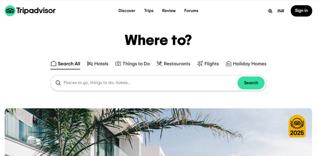 TripAdvisor-your go to site for hospitality and travel