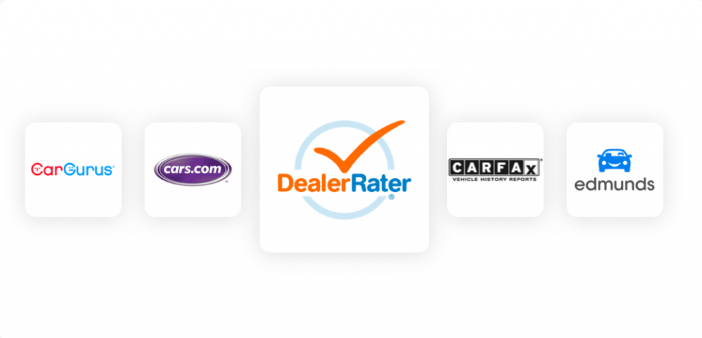 DealerRater compared to other auto review sites