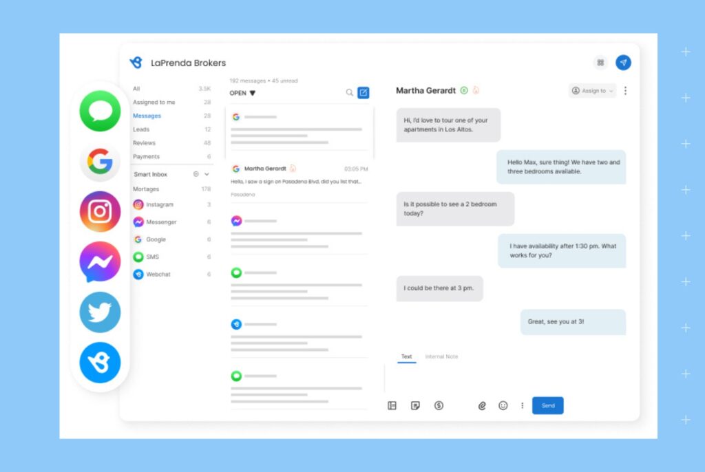 Birdeye Messaging dashboard.