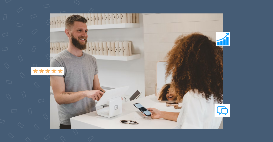 Customers filling feedback forms in stores for immediate responses