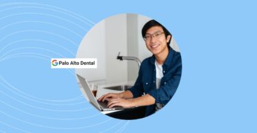 Image showing a person looking for local businesses on Google