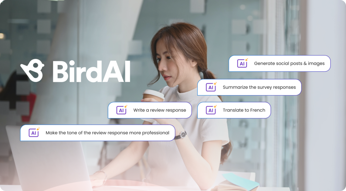 Image showing how BirdAI helps businesses automate and improve customer engagement