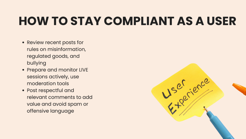 Stay compliant as a TikTok user