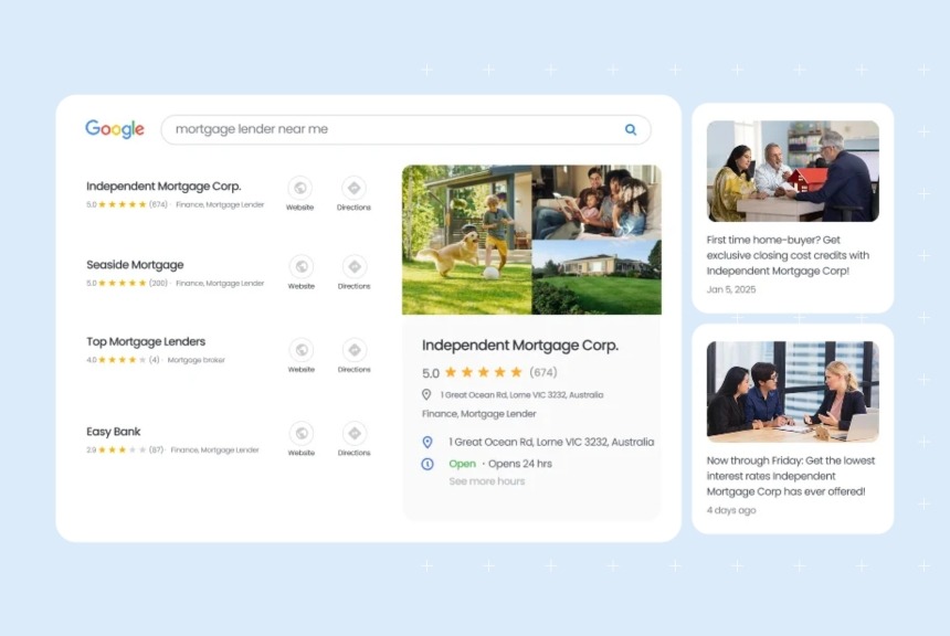 real estate reviews dashboard screenshot