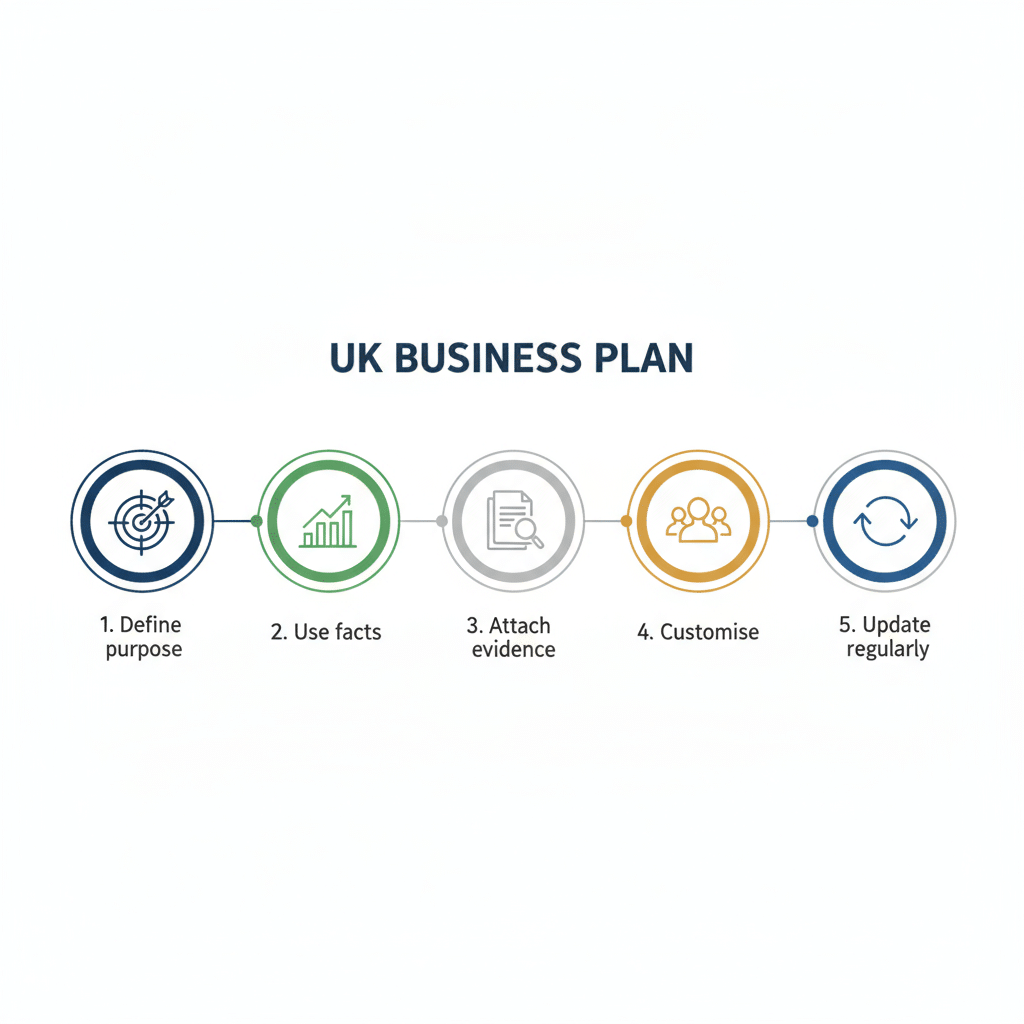 image shows how to write uk business plan