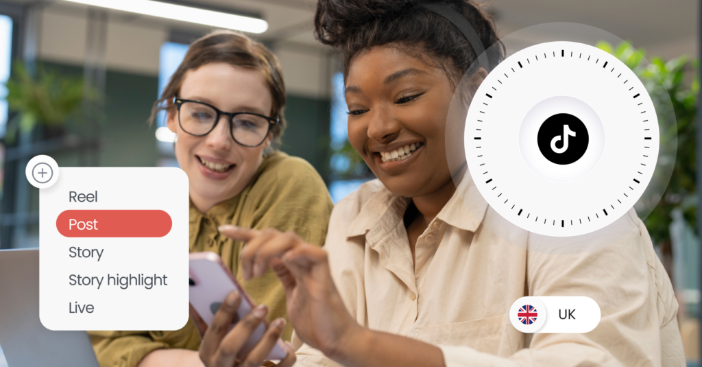 Image shows how business can find the best time to post on TikTok UK