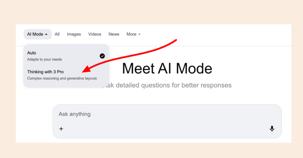 Gemini 3 dashboard screenshot