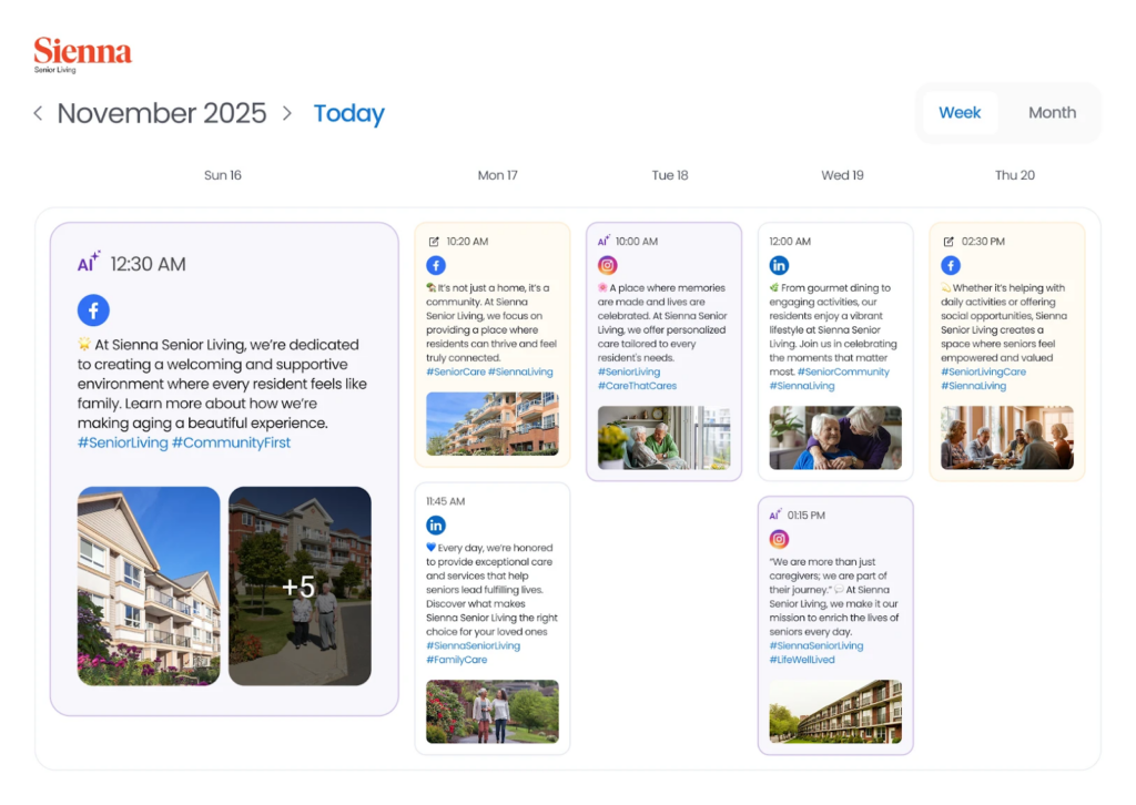 real estate social media automation tool screenshot