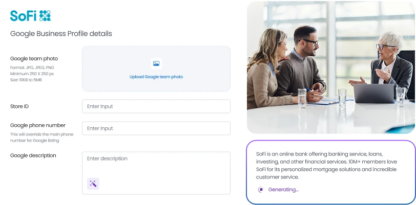 Keyword-rich business descriptions