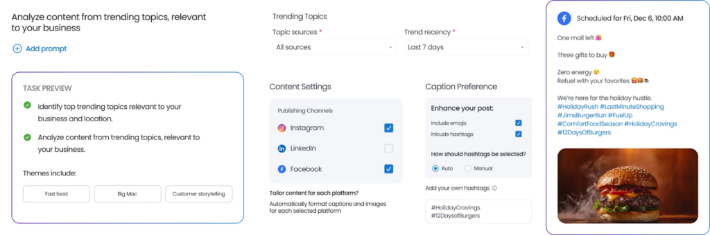 Birdeye social ai dashboard image