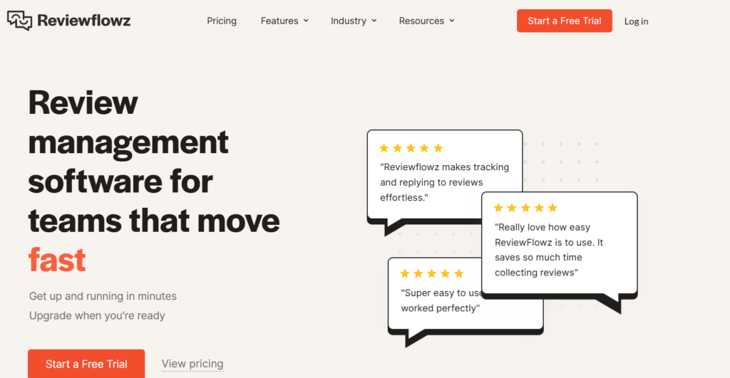 Reviewflowz dashboard image