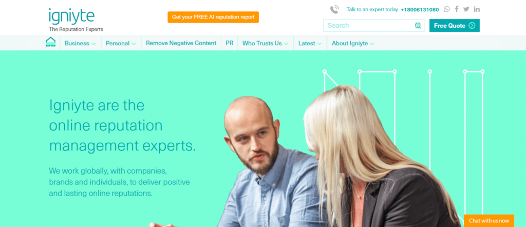 Igniyte dashboard image
