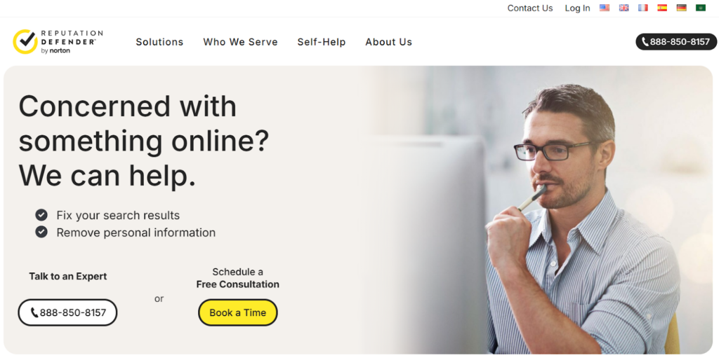 ReputationDefender dashboard image