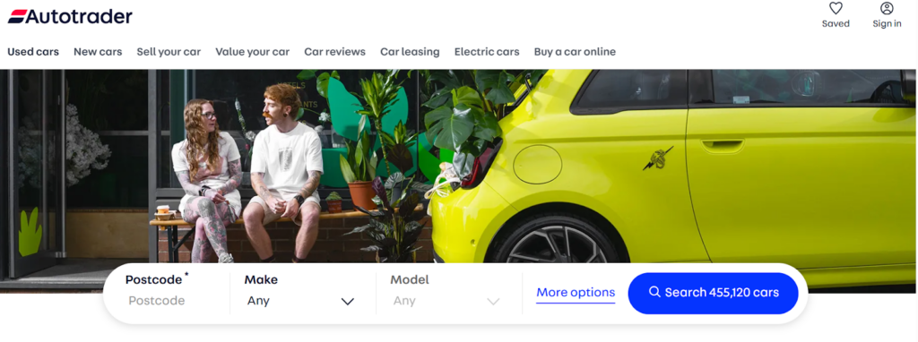 Autotrader dashboard image