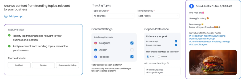 Birdeye Social AI dashboard image 