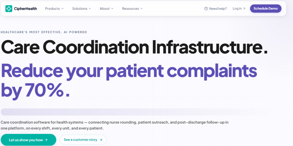 CipherHealth dashboard image