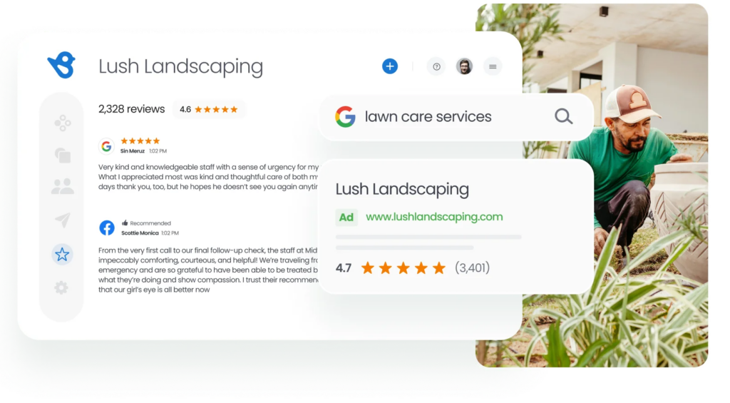 Birdeye's google seller ratings image