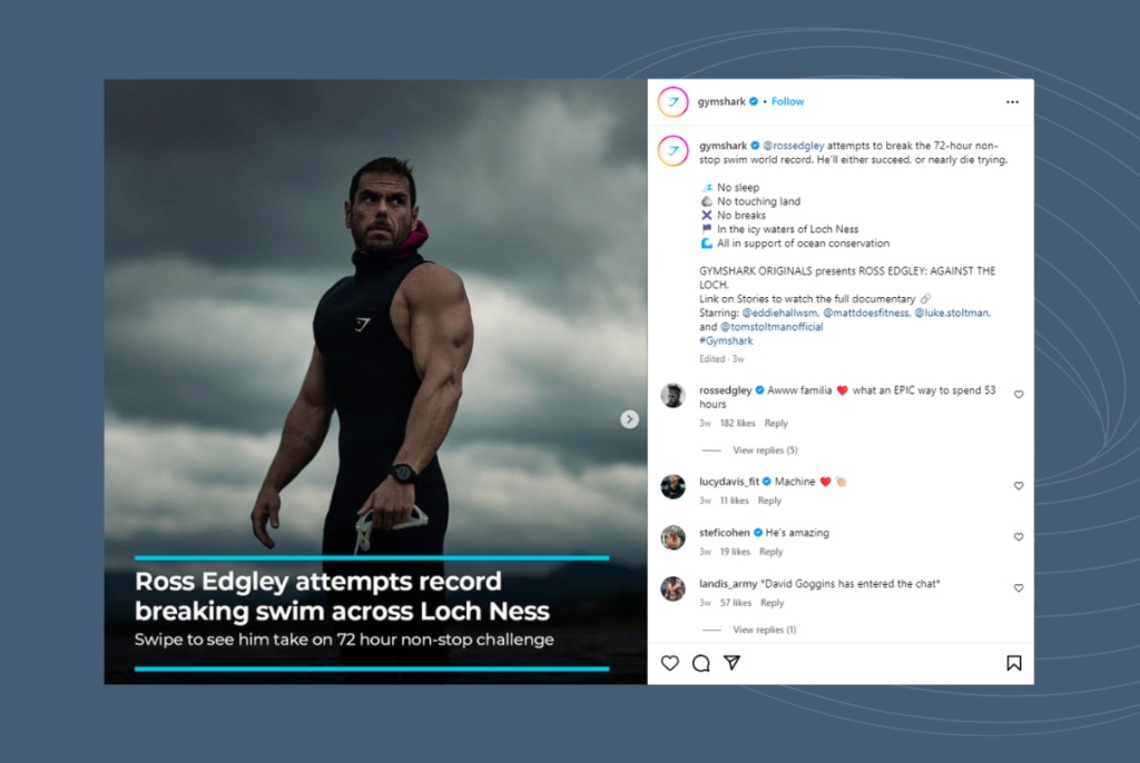Gymshark's influencer marketing example