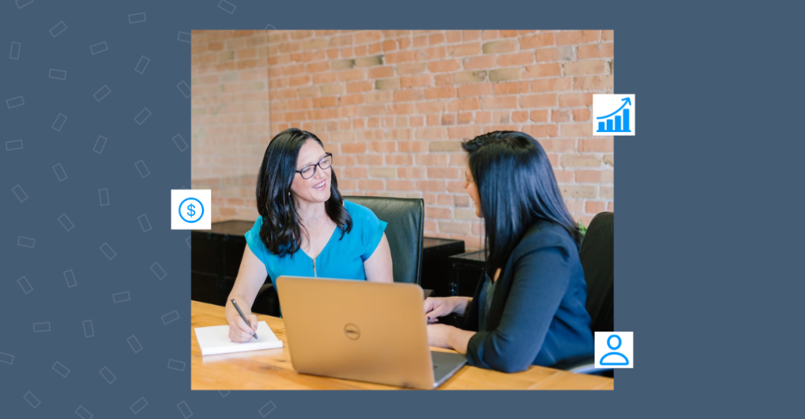 A small business team discussing pricing strategies