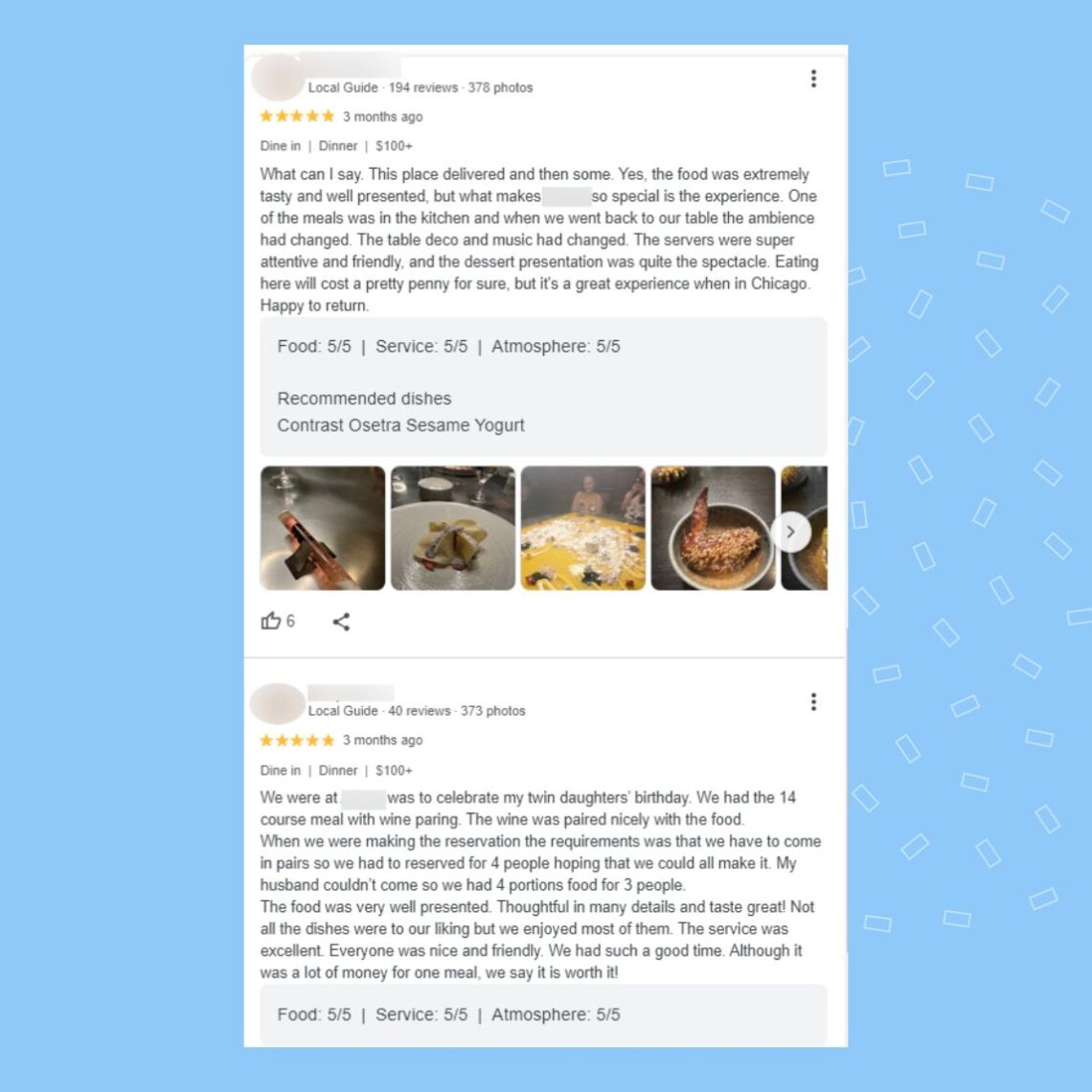 Culinary kudos: 35+ good restaurant review examples | Birdeye