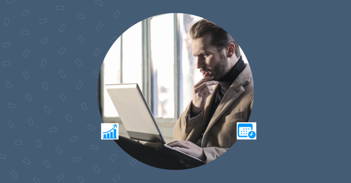Person using laptop and working to schedule shifts with a work schedule app